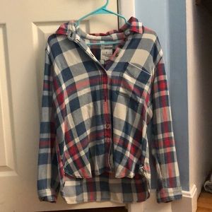 Red white and blue flannel